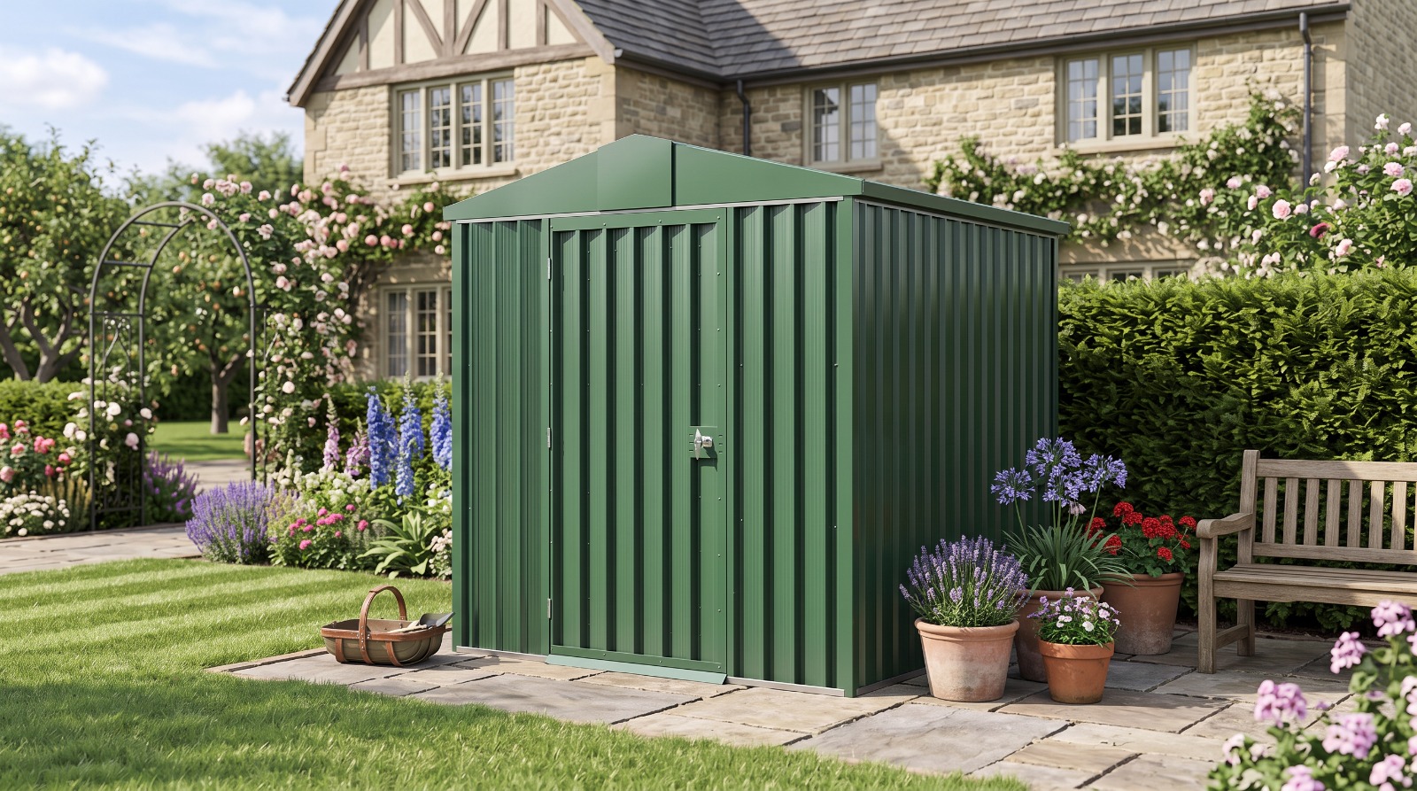 ColourShed colour options on a garden shed