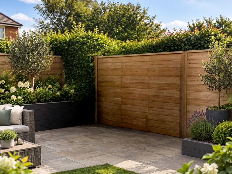 Garden feature styled with easifence products